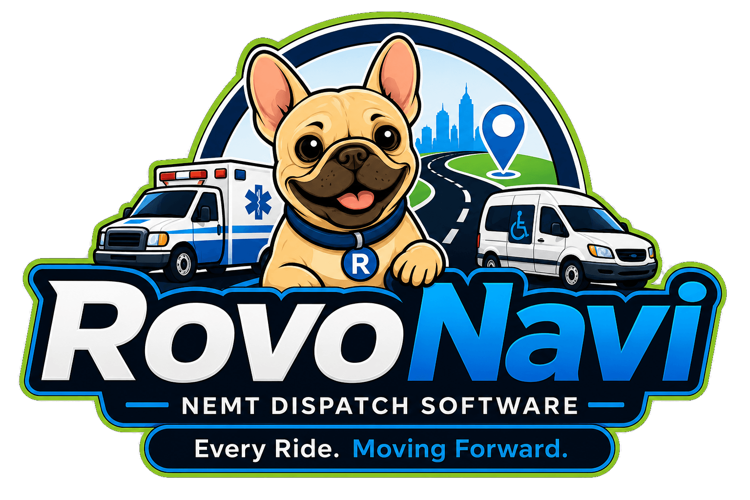 RovoNavi NEMT Dispatch Software — Every Ride. Moving Forward.