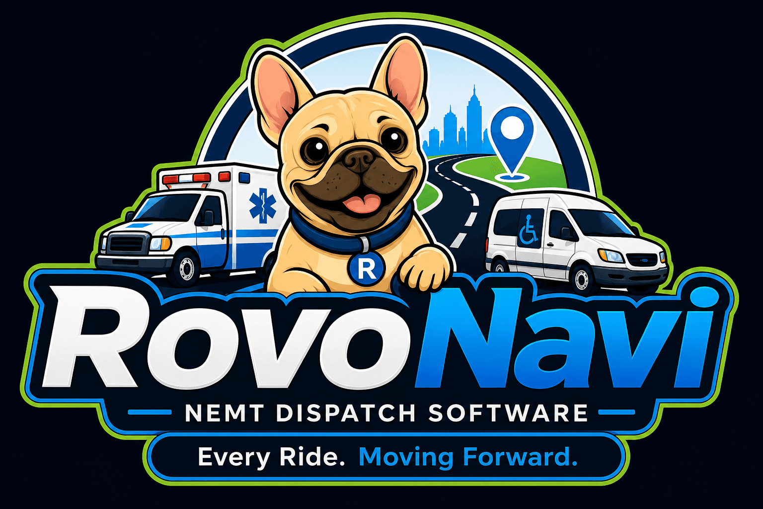 RovoNavi NEMT Dispatch Software — Every Ride. Moving Forward.